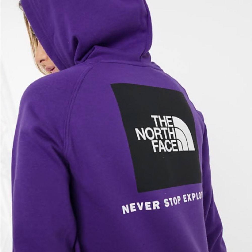 The North Face Women’s Box NSE Pullover Hoodie – Purple, Size L